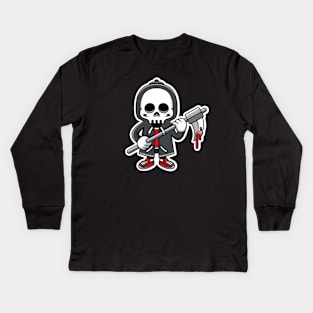 SO SKULL HALLOWEEN Kids Long Sleeve T-Shirt